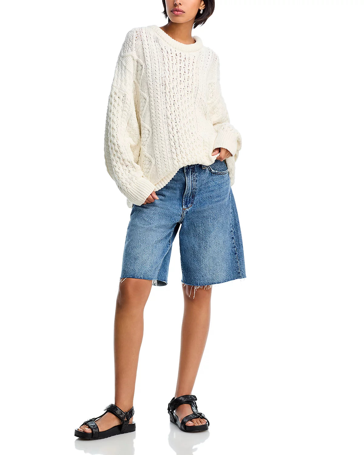 OVERSIZED ARAN SWEATER