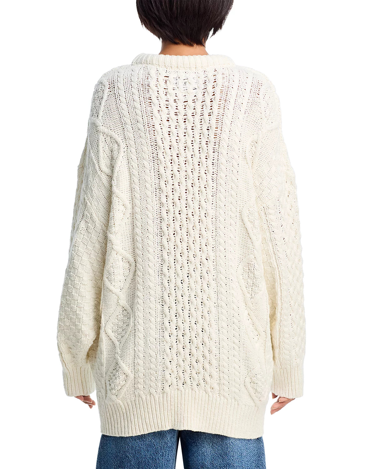 OVERSIZED ARAN SWEATER - Image 3
