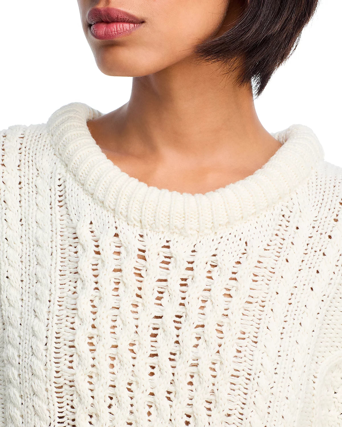 OVERSIZED ARAN SWEATER - Image 4