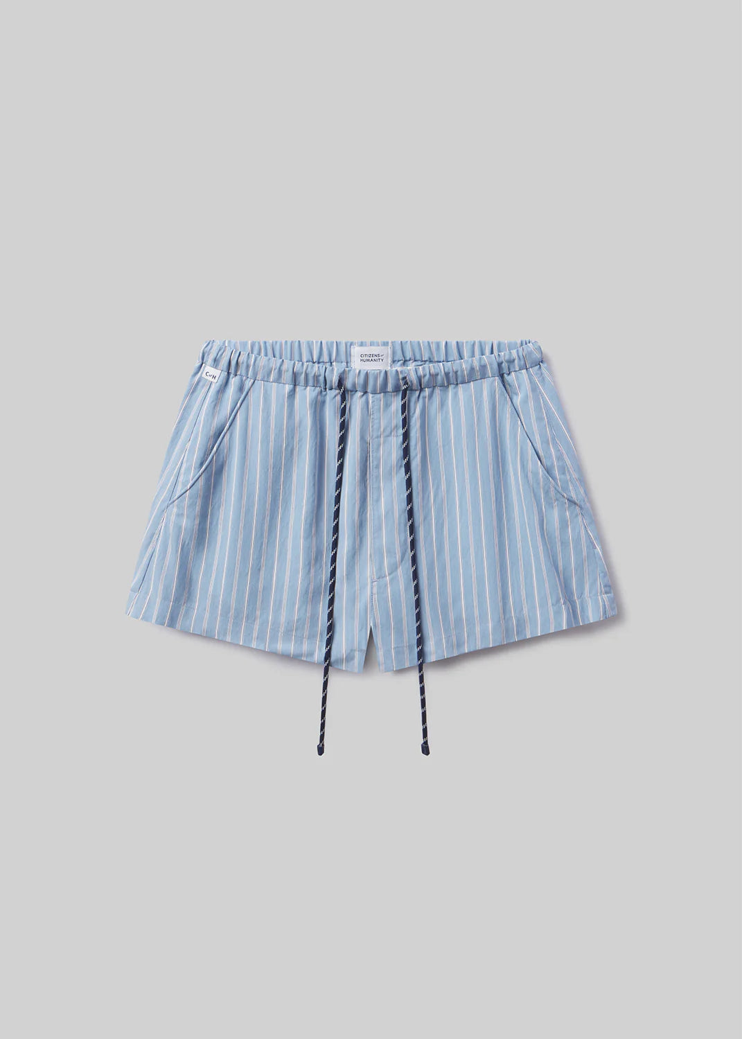 este drawstring short in capri stripe - Image 2