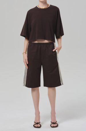 anais pull on track short
