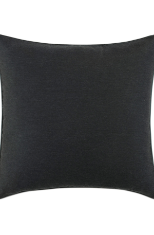 Banks Solid Black Pillow