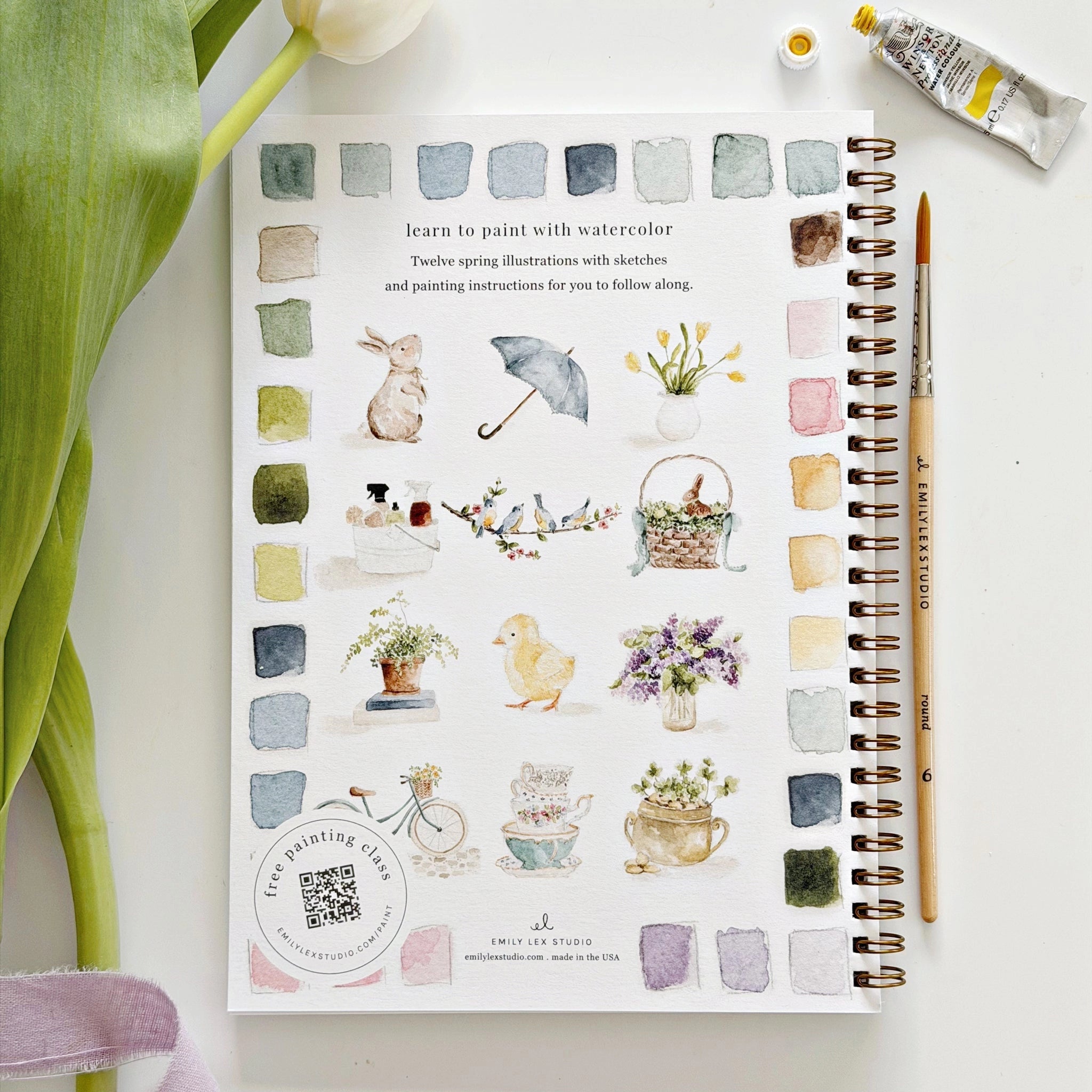 Spring watercolor workbook - Image 2