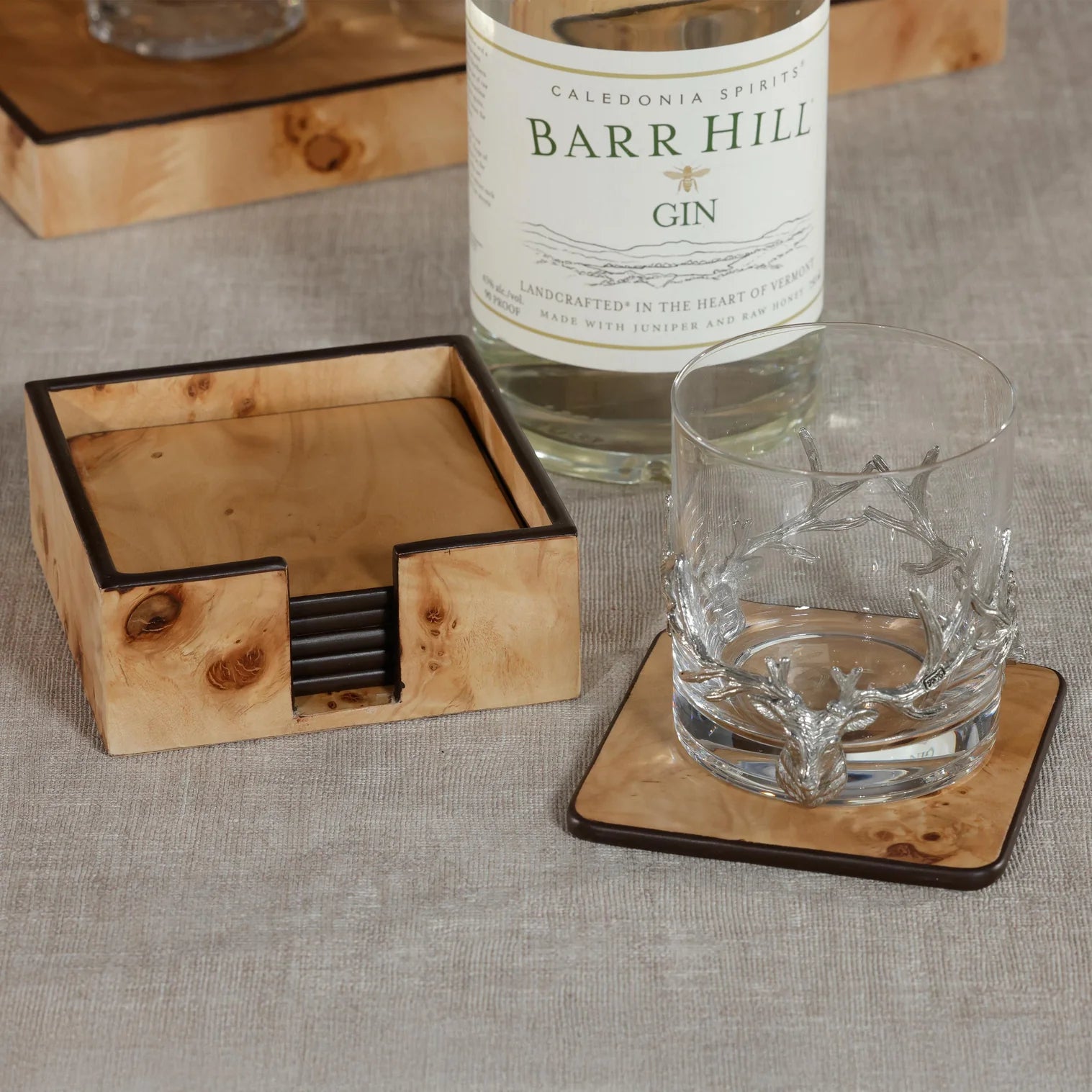 Valberg Burl Coaster Set - Image 2