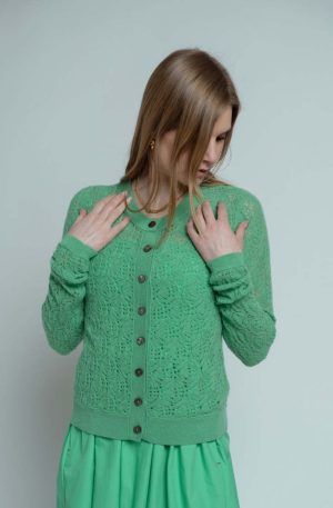 Chunky Perforated Cardigan