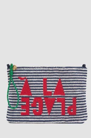 La Plage Flat Clutch w/tabs