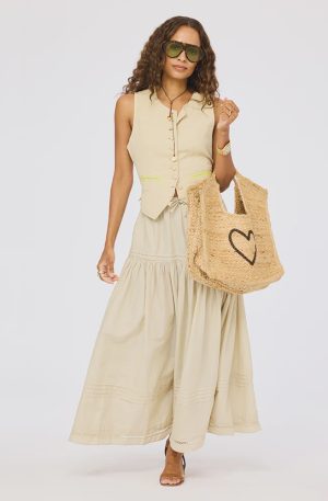 Vacance Pintuck Skirt