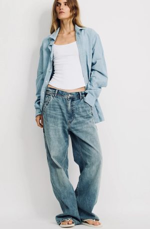 TERI WIDE LEG CARPENTER PANT