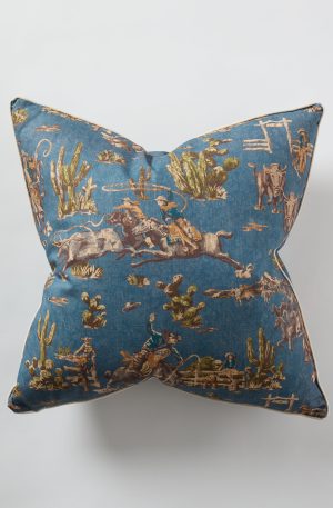 Denim Cowboy Pillow 26×26