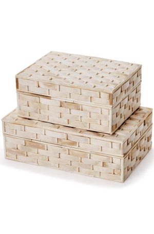 Basketweave Bone Box
