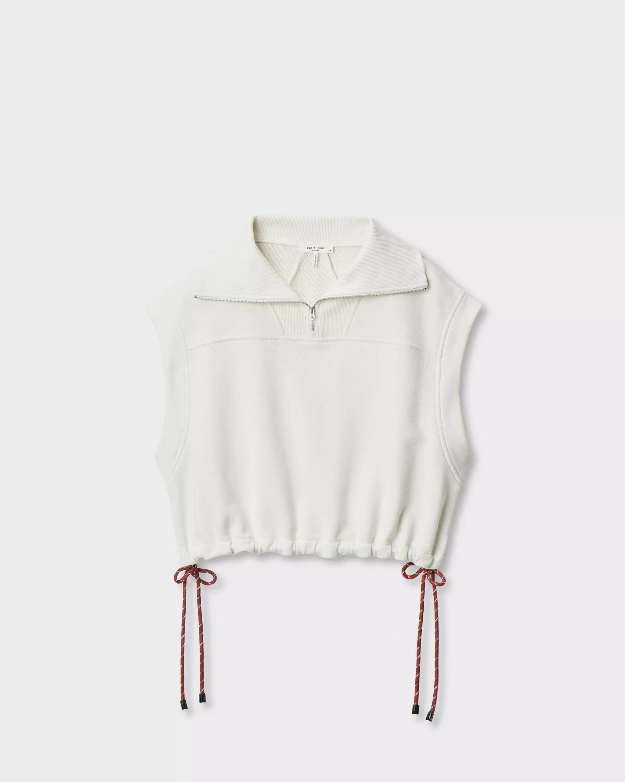 vintage terry half zip muscle - Image 2