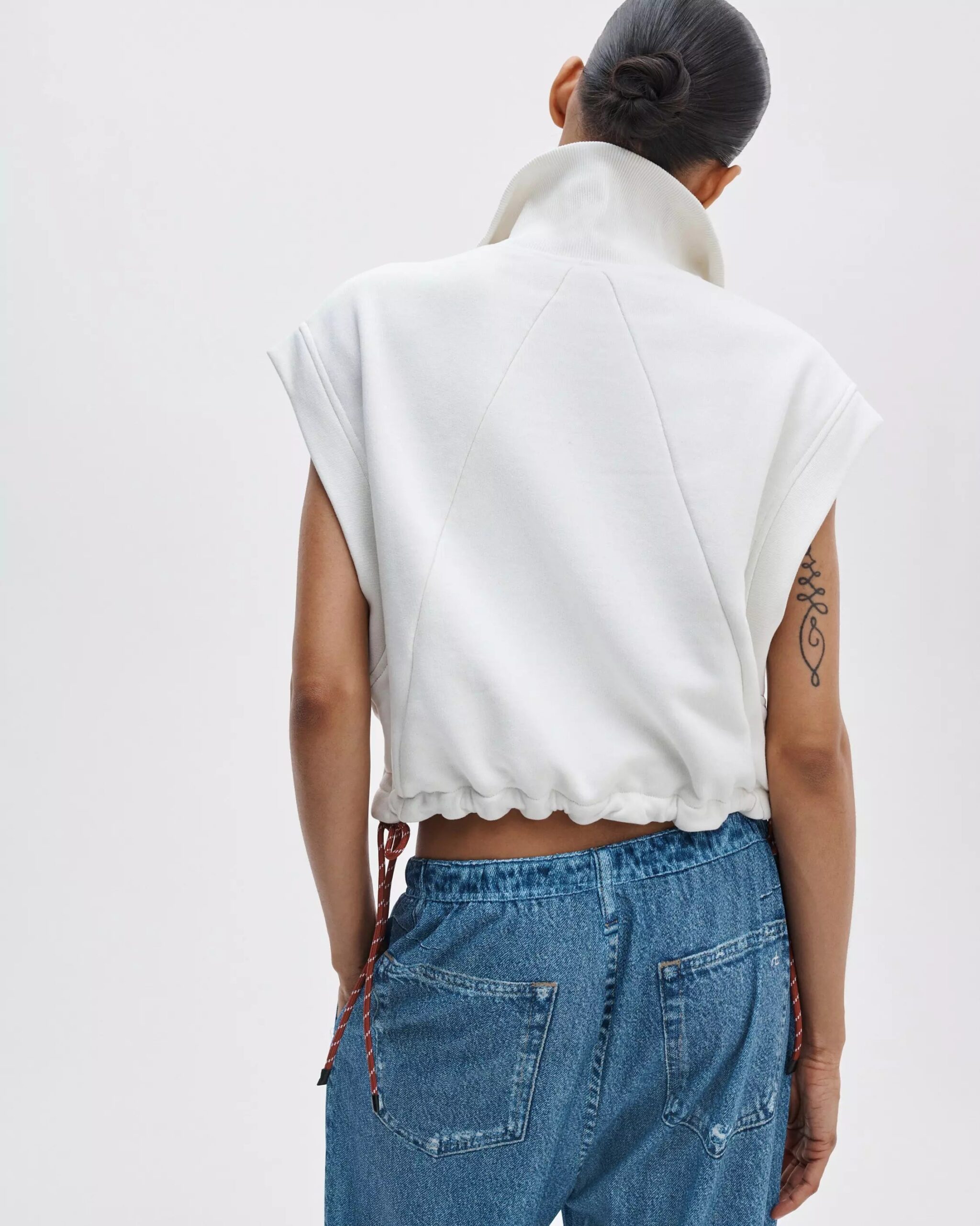 vintage terry half zip muscle - Image 4