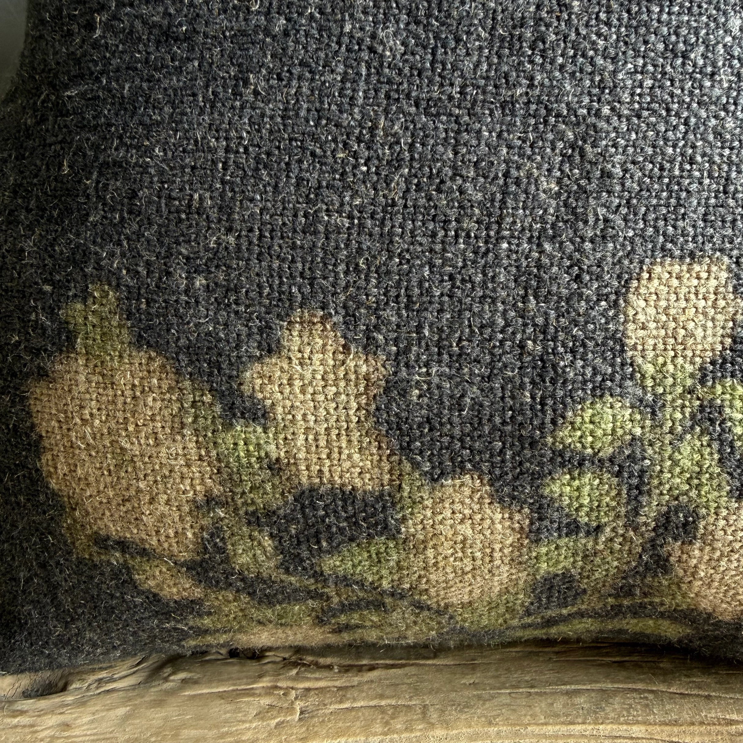 French Linen Roses Pillow - Image 4