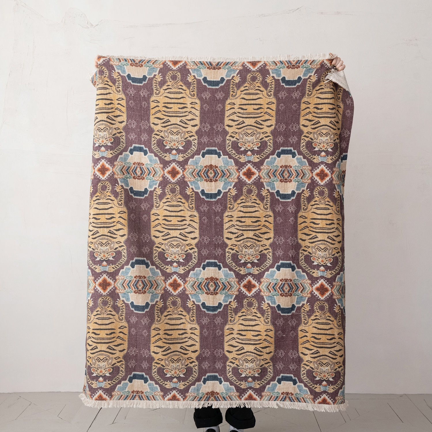 Cotton Throw /Tibetan Tigers - Image 2