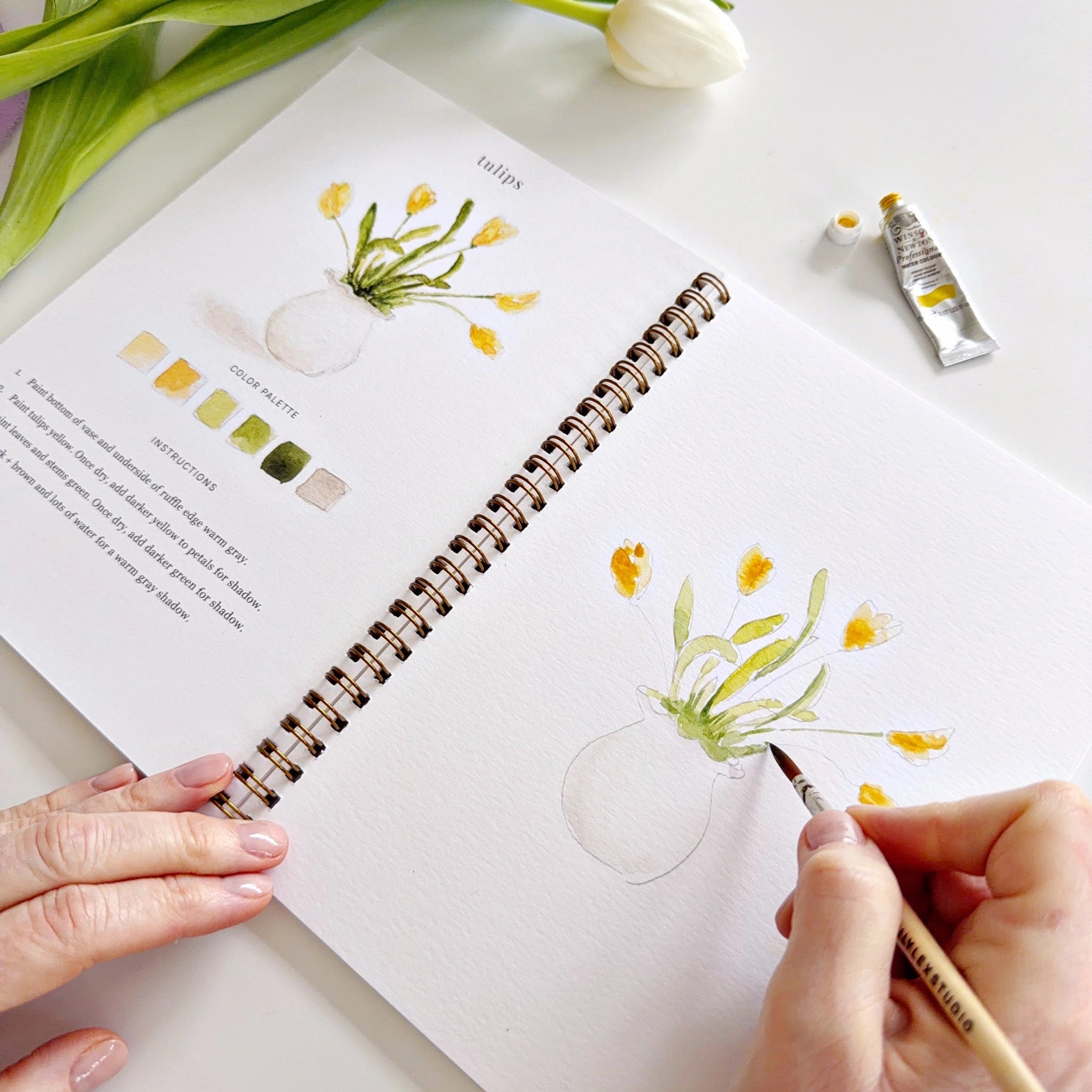 Spring watercolor workbook - Image 3