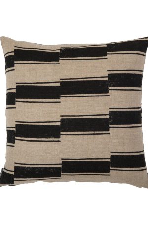 BENI BLACK 24X24 PILLOW