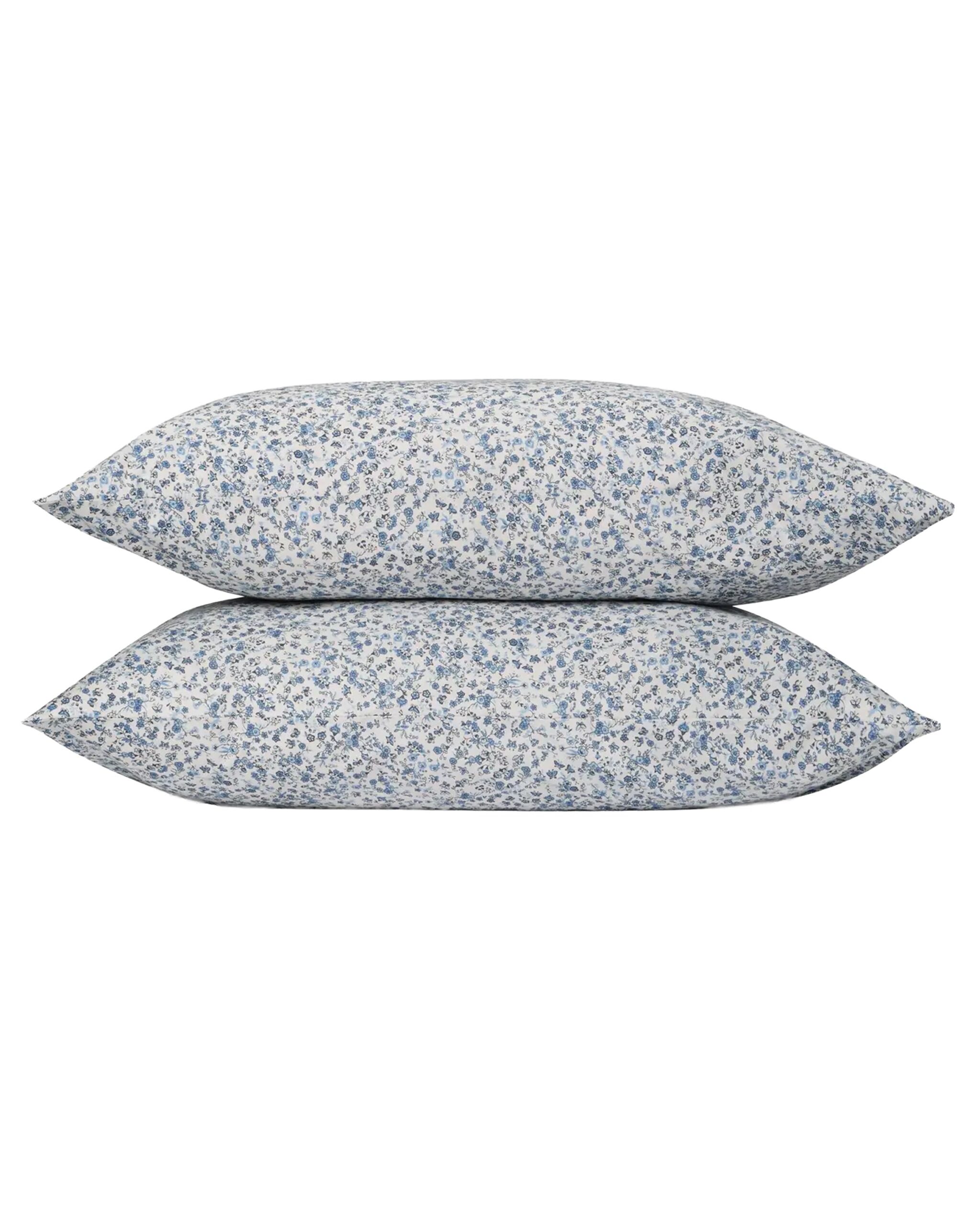 Blue Mini Meadow Euro Sham