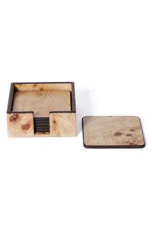 Valberg Burl Coaster Set