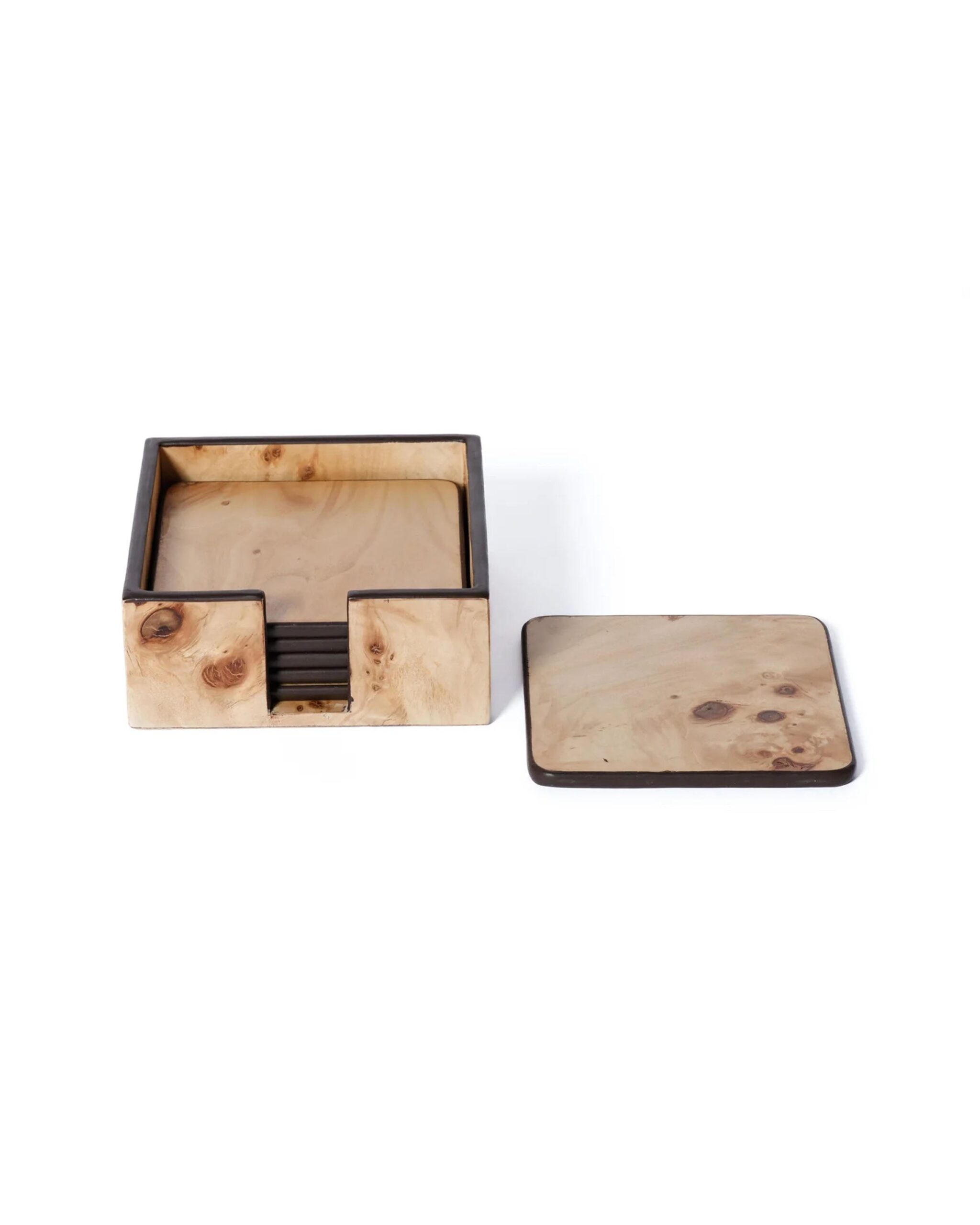 Valberg Burl Coaster Set