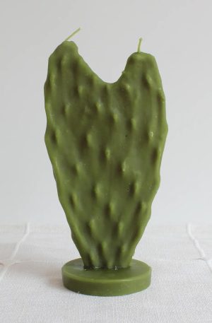 Nopal Cactus Beeswax Candle