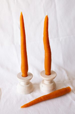 Carrot Beeswax Candles