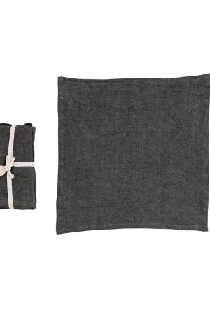 Stonewashed Linen Napkins, S/4