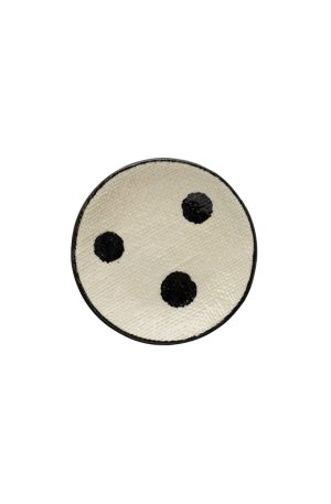 Stoneware Dish w/ Dots