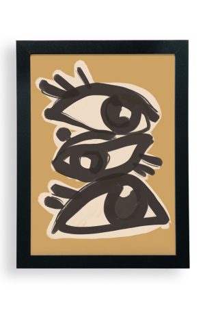 Abstract line art eyes