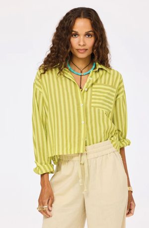 Tia Faded Stripe Shirt
