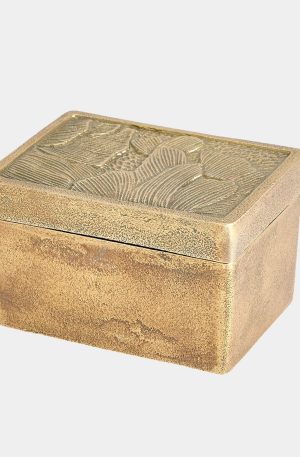 Flora Box Antique Brass