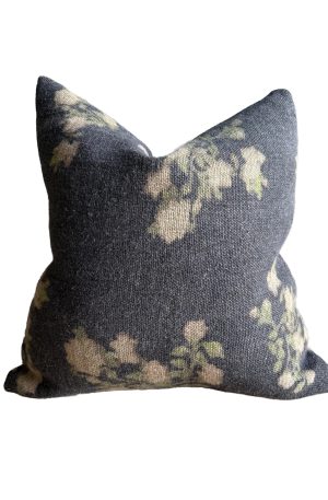 French Linen Roses Pillow