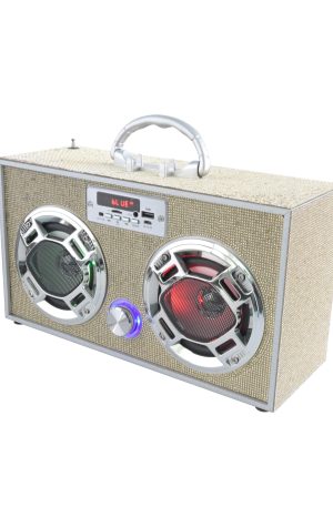 Gold Bling Wireless Boombox with FM Radio