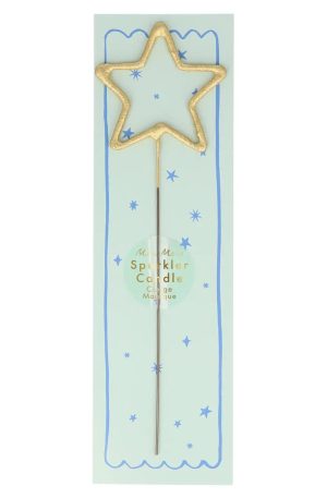 Gold Sparkler Star Candle