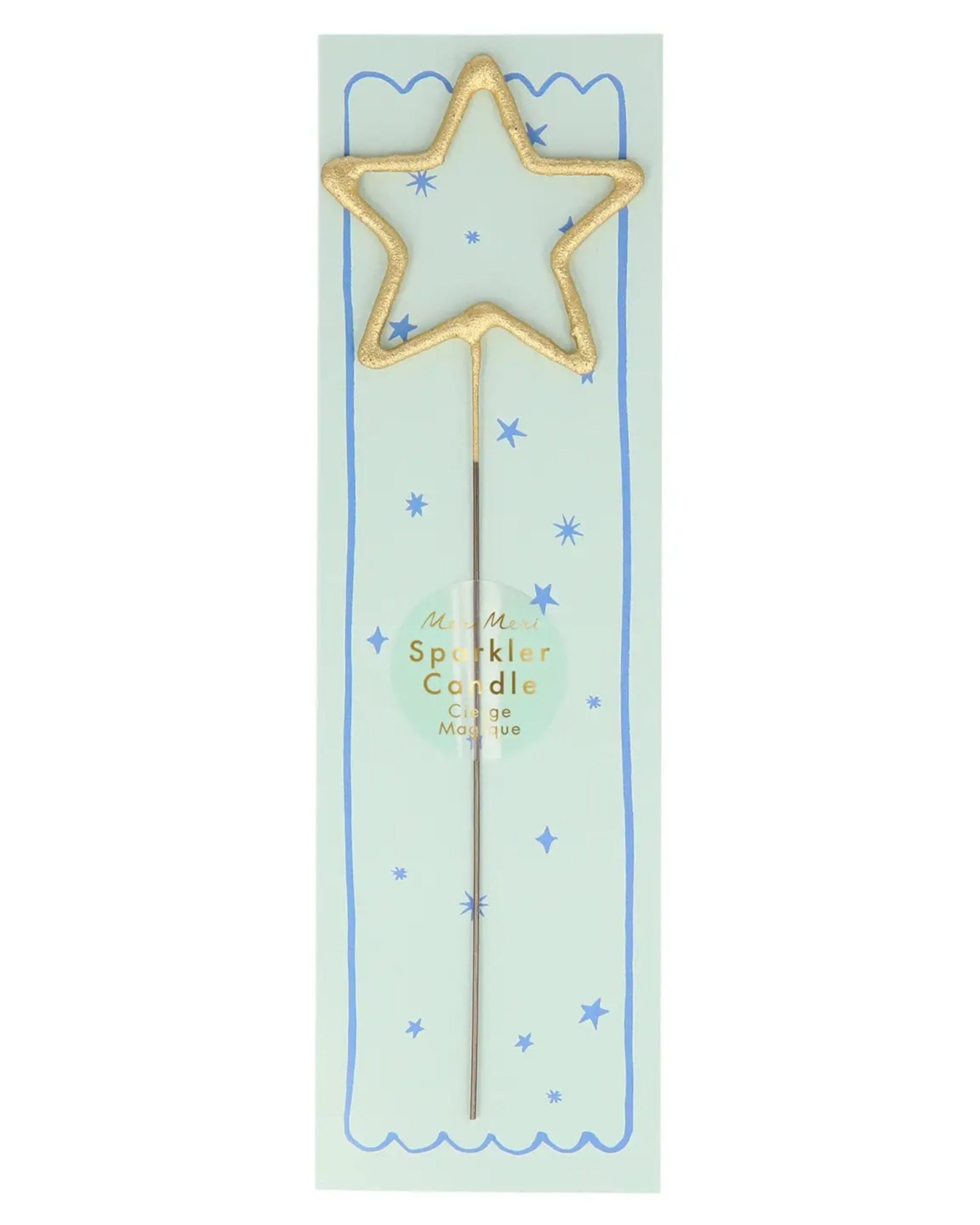 Gold Sparkler Star Candle