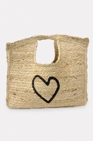Imperfect Heart Jute Tote