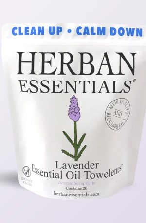 Lavender Towelettes – 20 Individual Essential Oil Wipes