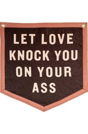 Let Love Knock You  Camp Flag
