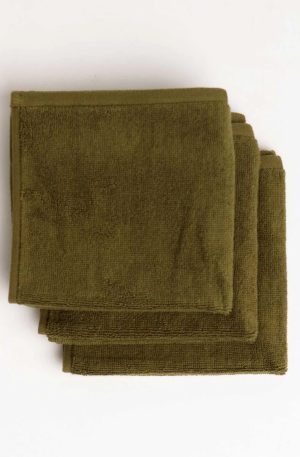 Moss Green Face Towel