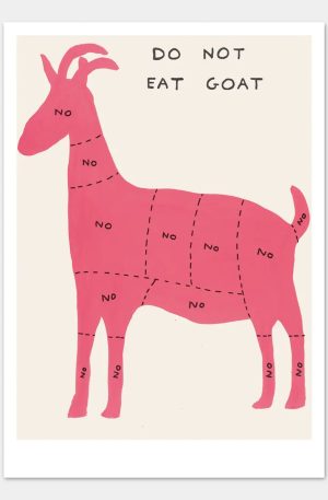 Do Not Eat Goat Postcard