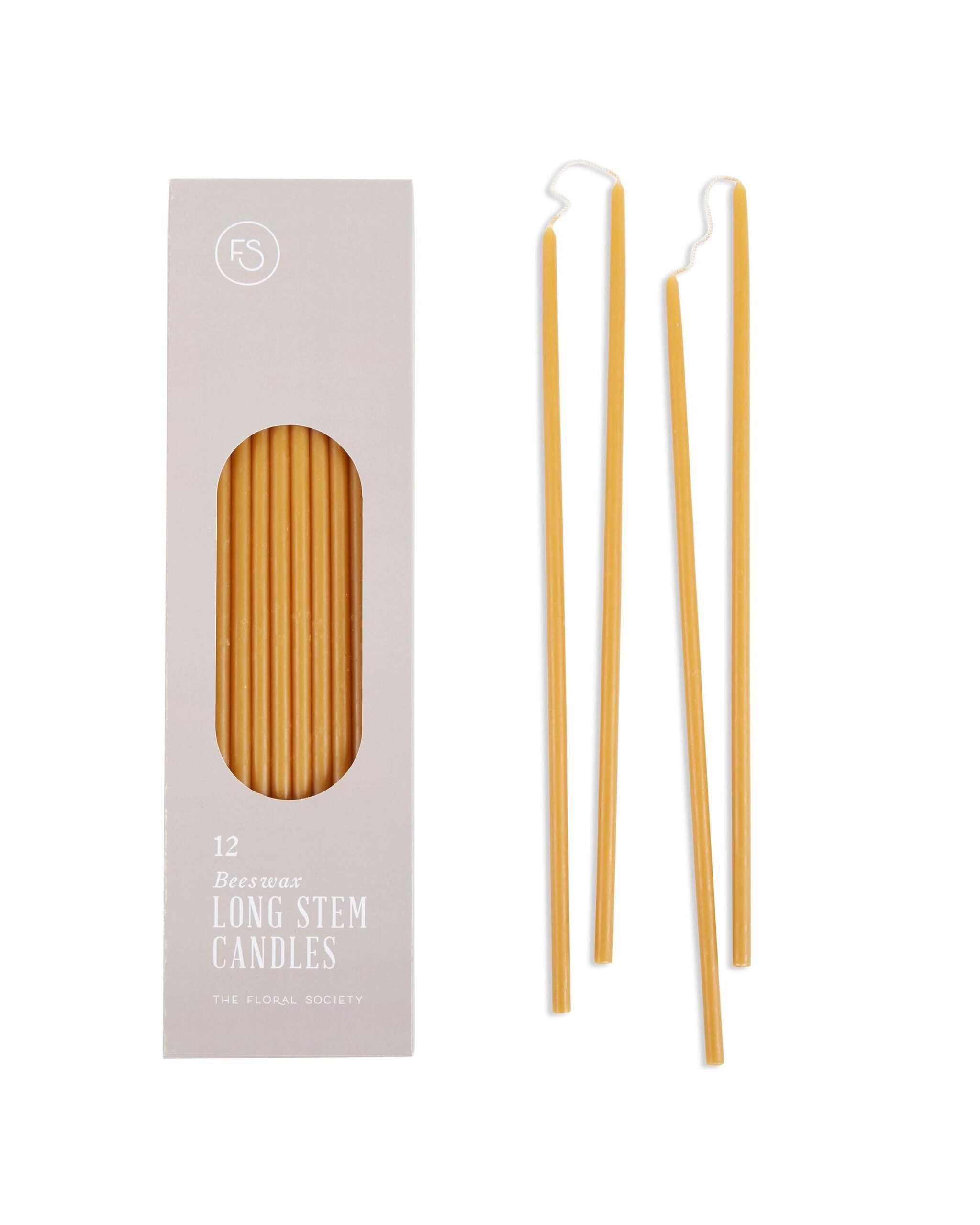 Long Stem Beeswax Candles