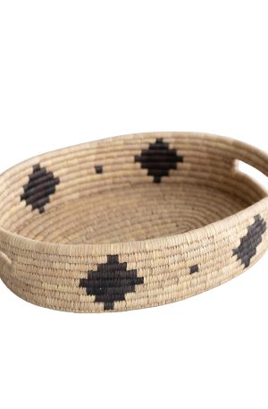 Palm Leaf Oval Basket