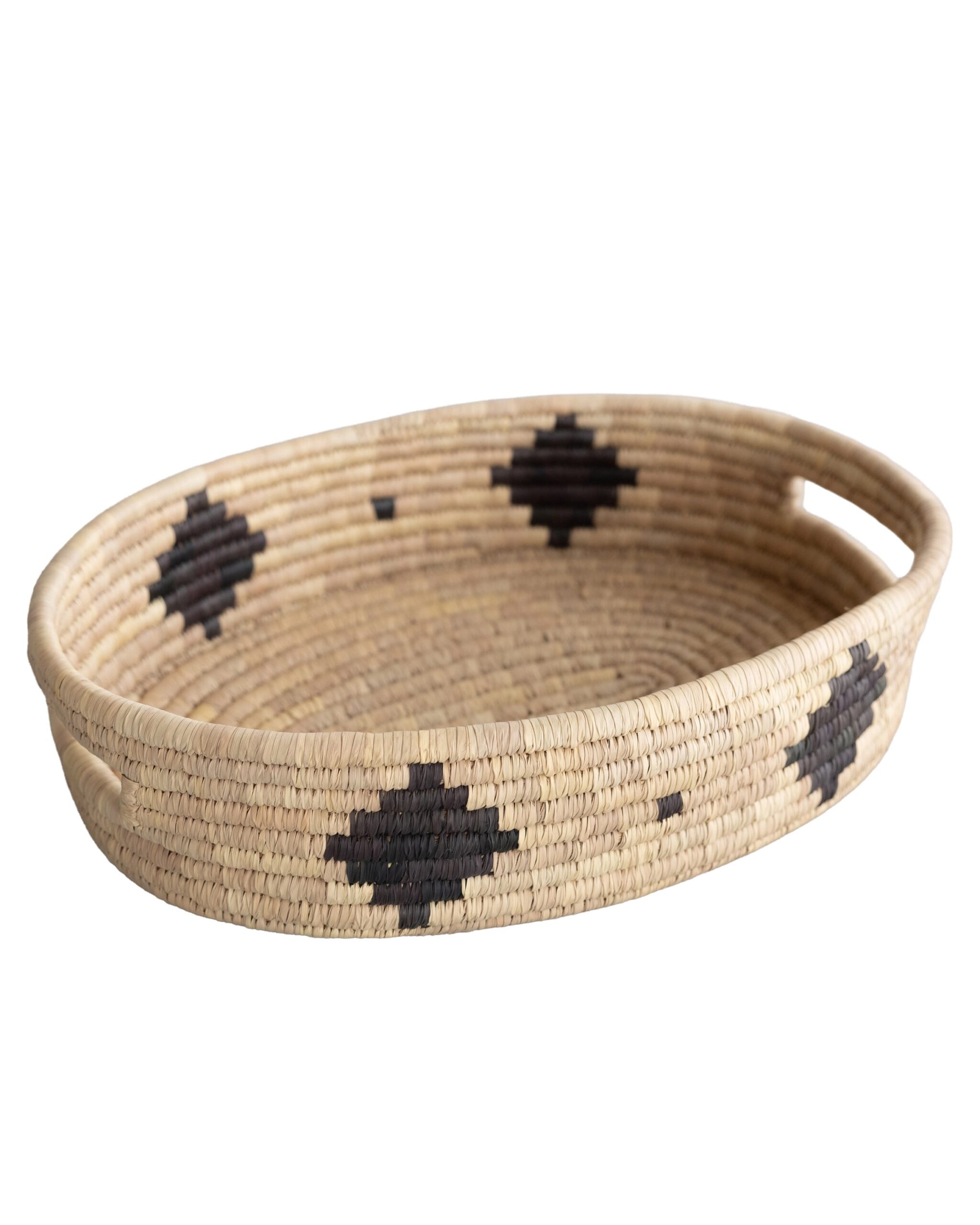 Palm Leaf Oval Basket