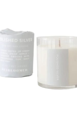 Polished Silver Candle
