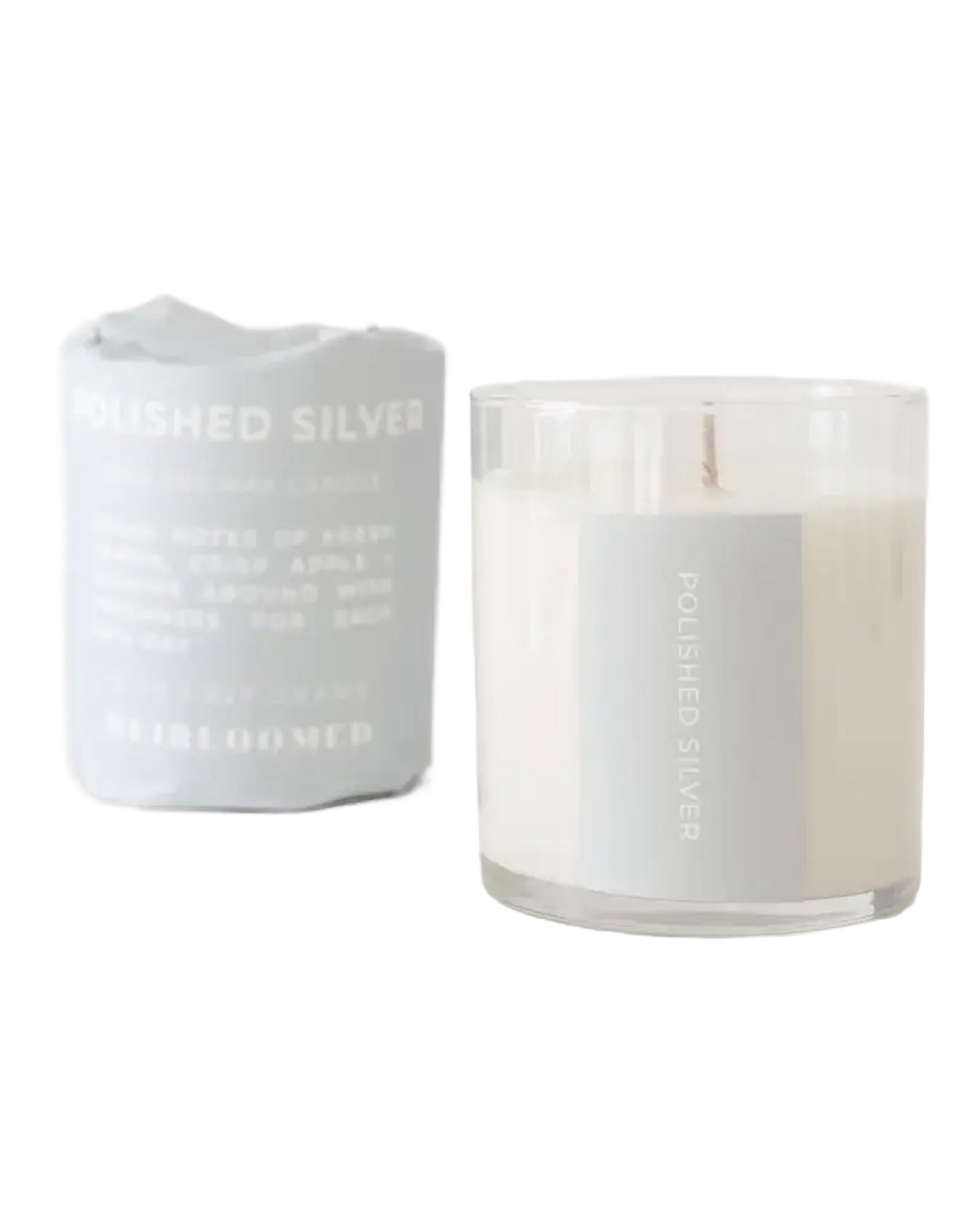 Polished Silver Candle