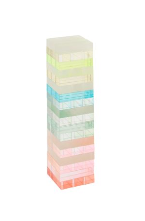 Ombre Lucite Sherbert Jumbling Tower Stacking Game