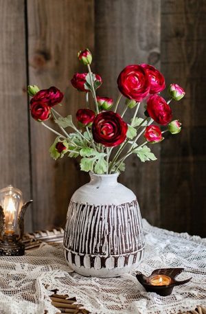 Buttercup Flower Bundle Red Burgundy