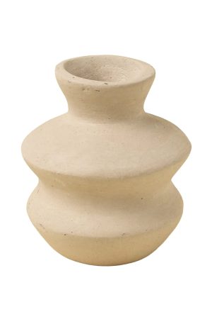 Wave Paper Mache Bud Vase