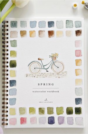 Spring watercolor workbook