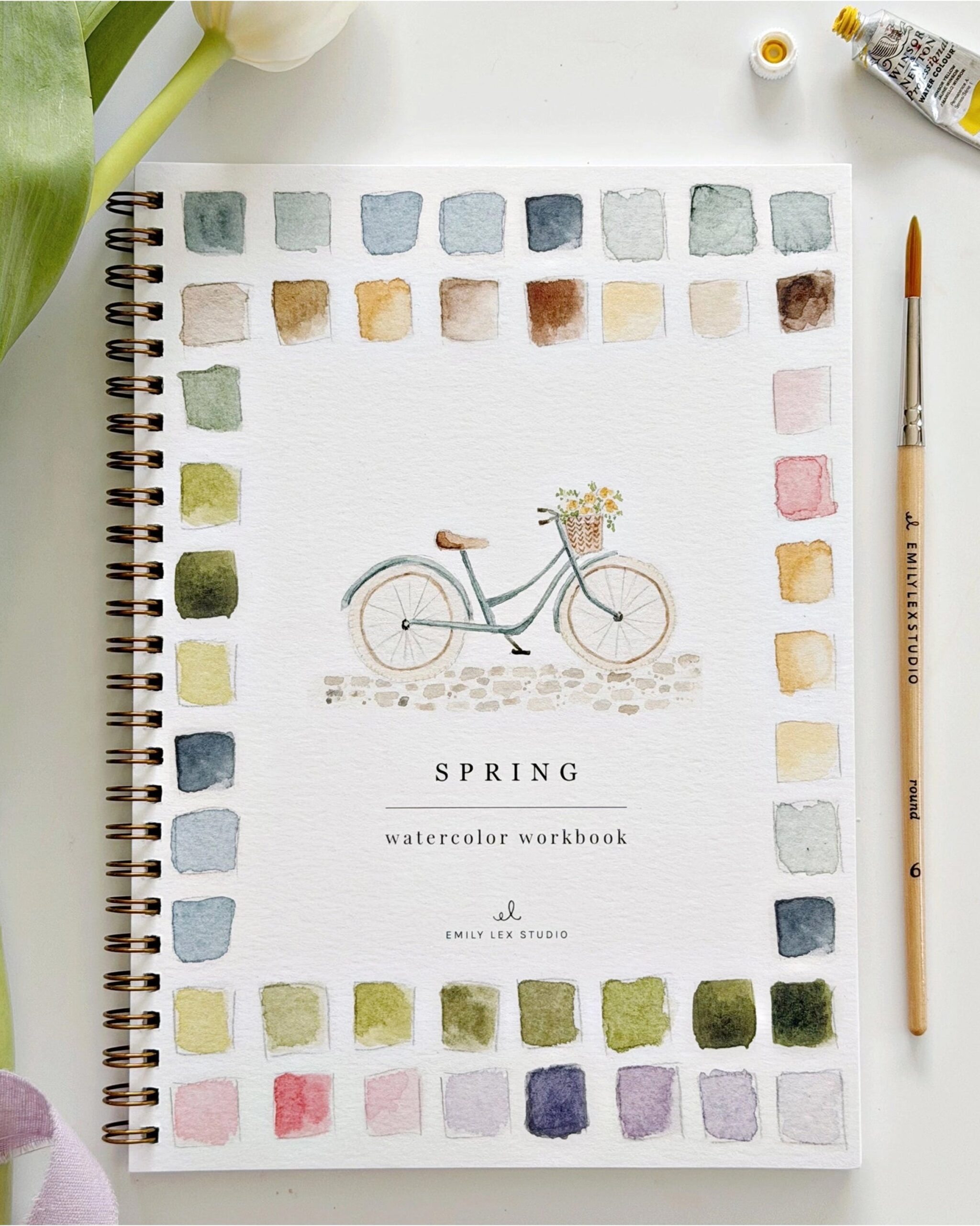 Spring watercolor workbook