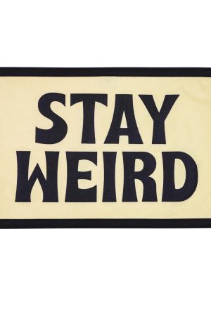 Stay Weird Camp Flag 16×24